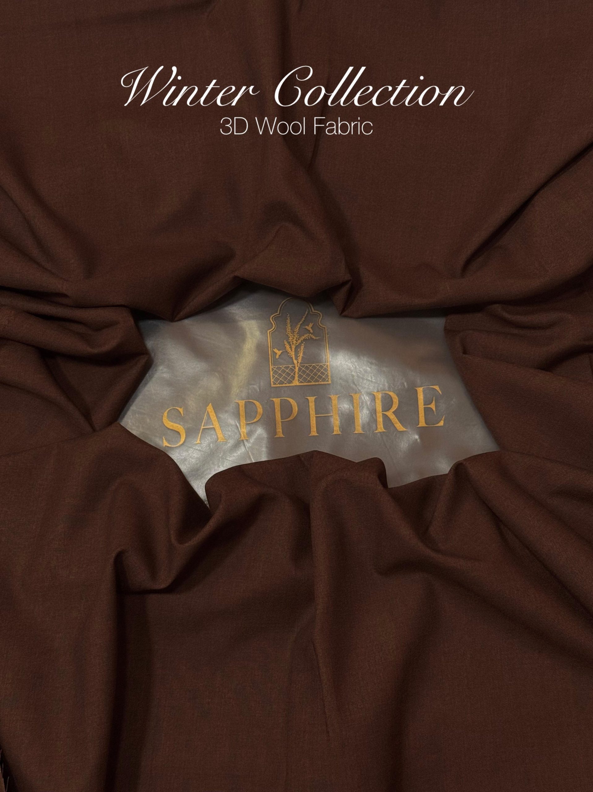 Sapphire Mens Brown Unstitched Fabric 100% Soft 3D Wool – Men of Sapphire Luxury