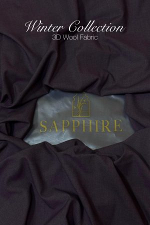 Sapphire Mens Dark Charcoal Unstitched Fabric 100% Soft 3D Wool – Men of Sapphire Luxury Collection