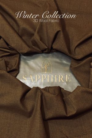 Sapphire Mens Brown Unstitched Fabric 100% Soft 3D Wool – Men of Sapphire Luxury Collection