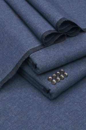 Danim Blue Kamalia Khaddar for Men – Original Unstitched Fabric from Kamalia Khaddar House