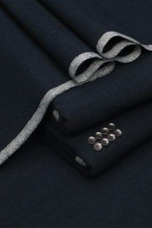 Dark Navy Kamalia Khaddar for Men – Original Unstitched Fabric from Kamalia Khaddar House