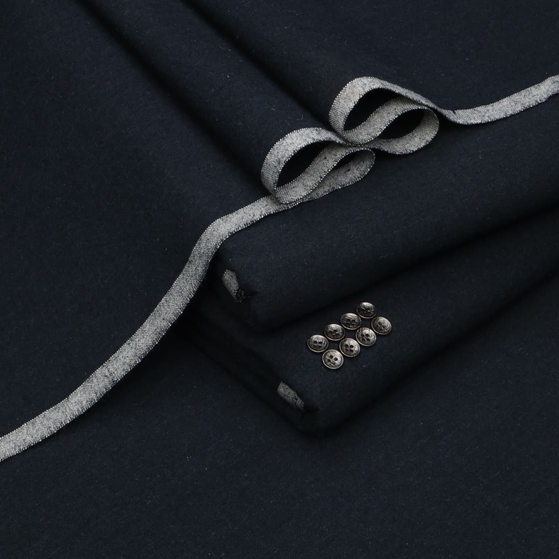 Dark Navy Kamalia Khaddar for Men – Original Unstitched Fabric from Kamalia Khaddar House