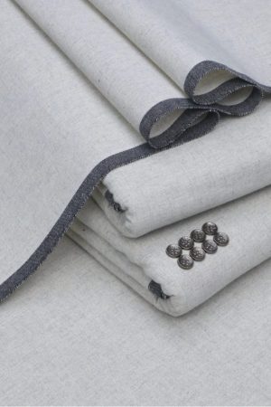 Light Gray Kamalia Khaddar for Men – Original Unstitched Fabric from Kamalia Khaddar House