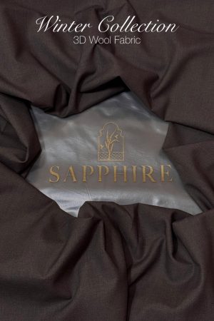 Sapphire Mens Dark Brown Unstitched Fabric 100% Soft 3D Wool – Men of Sapphire Luxury Collection