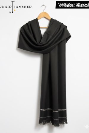 Dark Grey Premium Winter Shawl – Style of Sense